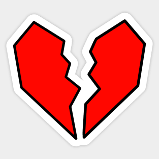 Broken Heart Sticker